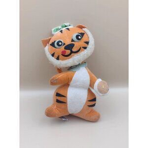Vintage 1960s Sambos Restaurant Tiger w/ Pancake Stuffed Toy Dakin Dream Pets